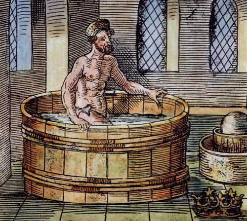 Archimede tắm (hình trên internet)